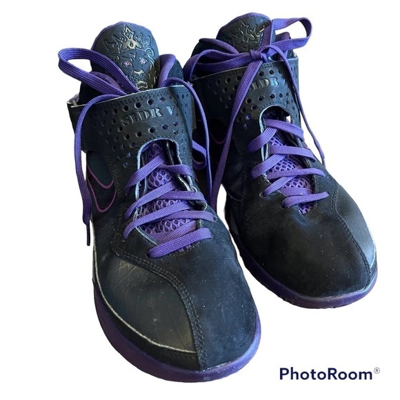 Nike LeBron Air Max Soldier V Black & Purple Men's 454131-005 Size 11 - Picture 1 of 10